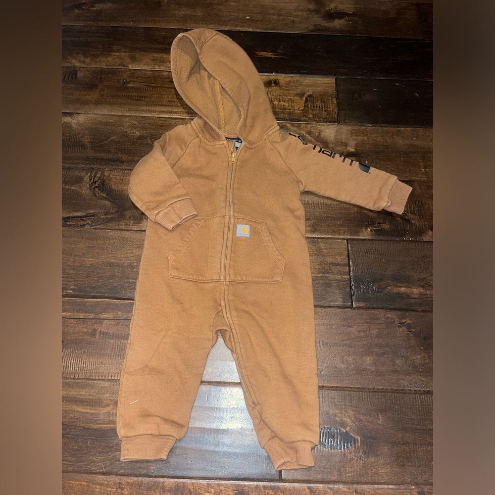 Baby size 6 months carhartt zip up outfit